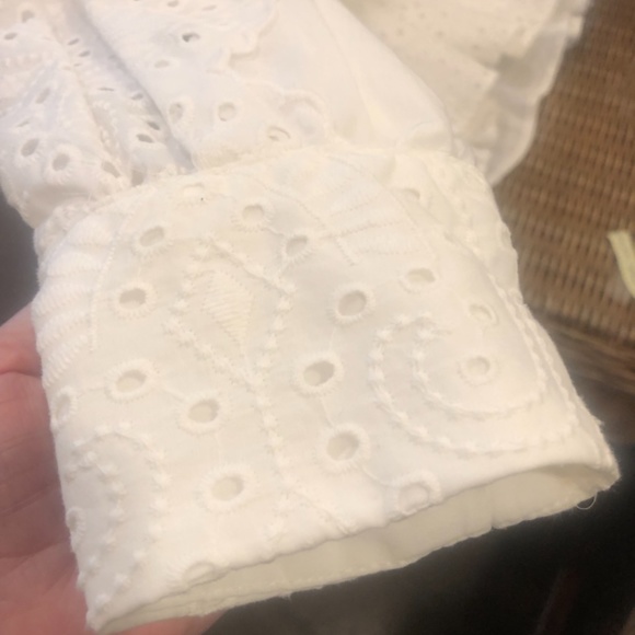 BCBG White Eyelet Flounce Dress - Picture 9 of 12